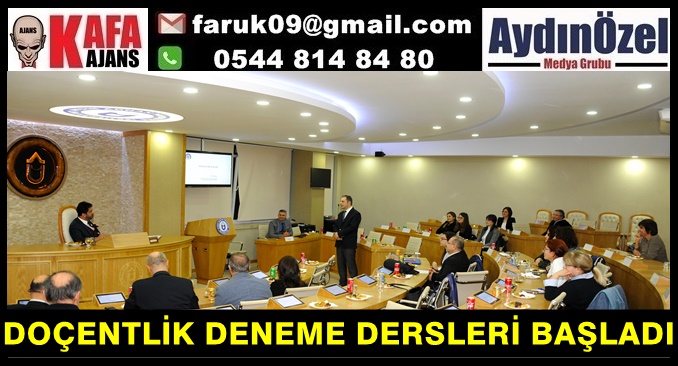 DOÇENTLİK DENEME DERSLERİ BAŞLADI