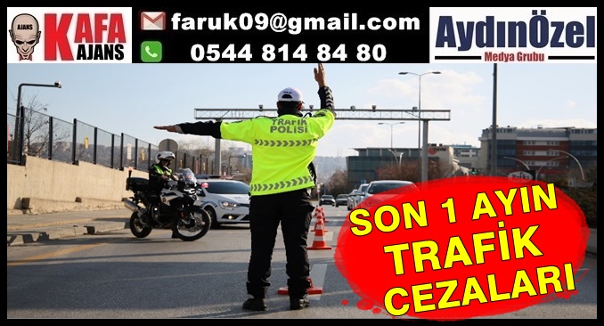 SON 1 AYIN TRAFİK CEZALARI